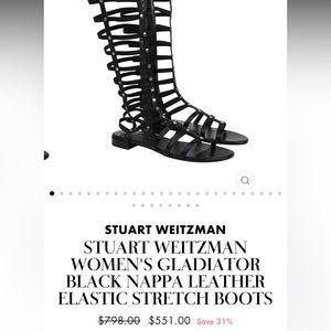 STUART WEITZMAN
WOMEN'S GLADIATOR ELASTIC STRETCH SANDAL